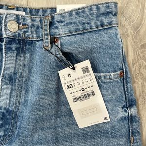 wide leg full length ribbed jeans